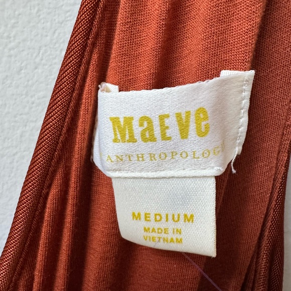 Anthropologie Maeve Enchantment Jumpsuit  Copper Rust Wide Leg - Picture 5 of 7